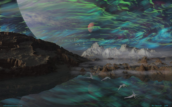 Wallpaper - Aurora on Exoplanet #9