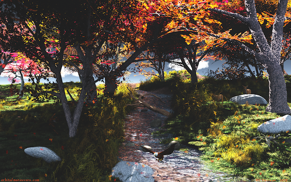 Wallpaper - Autumn Stream