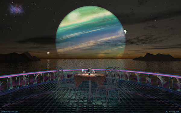 Wallpaper: Dinner for Two with a View